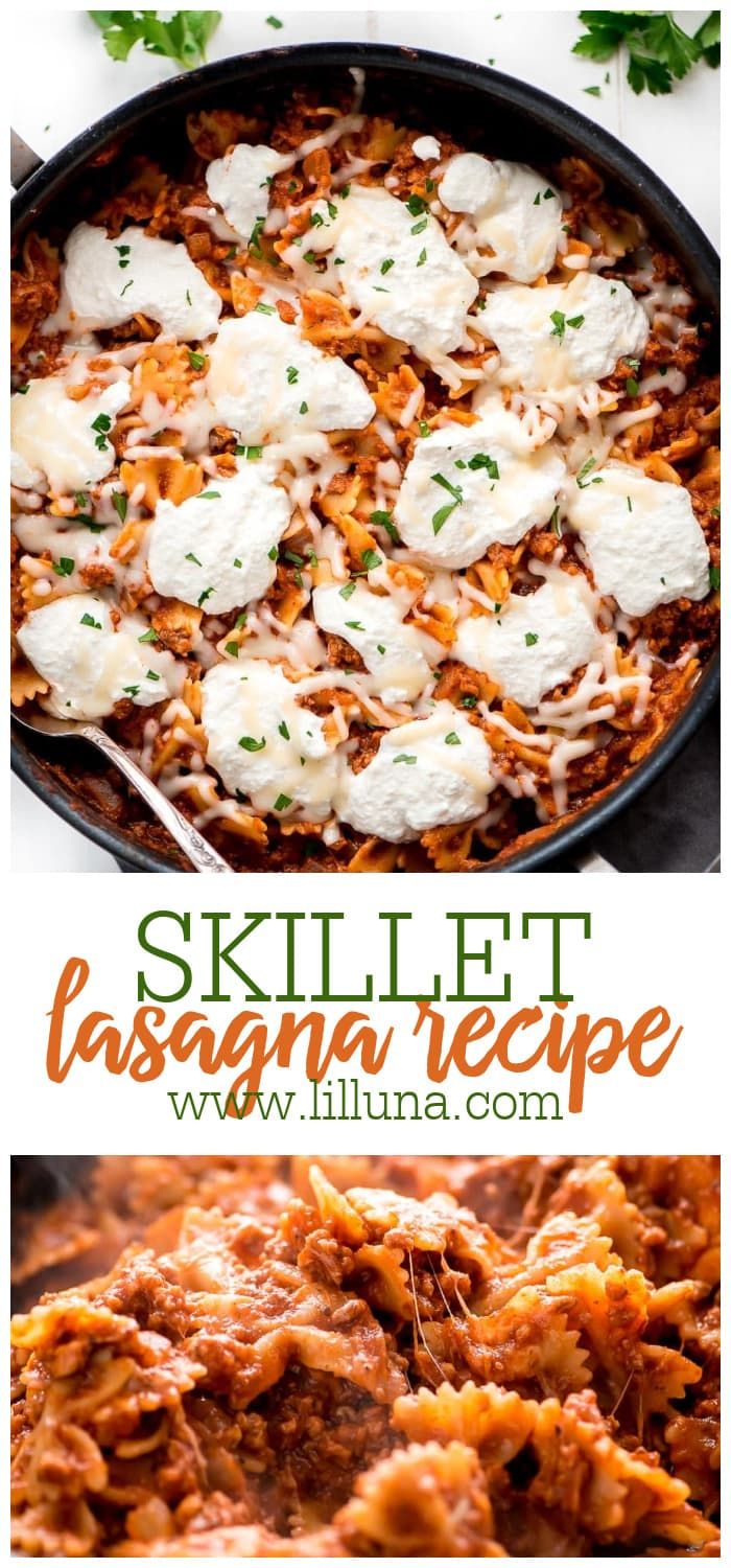 Craving Comfort? Make This Cheesy Beef Lasagna Skillet