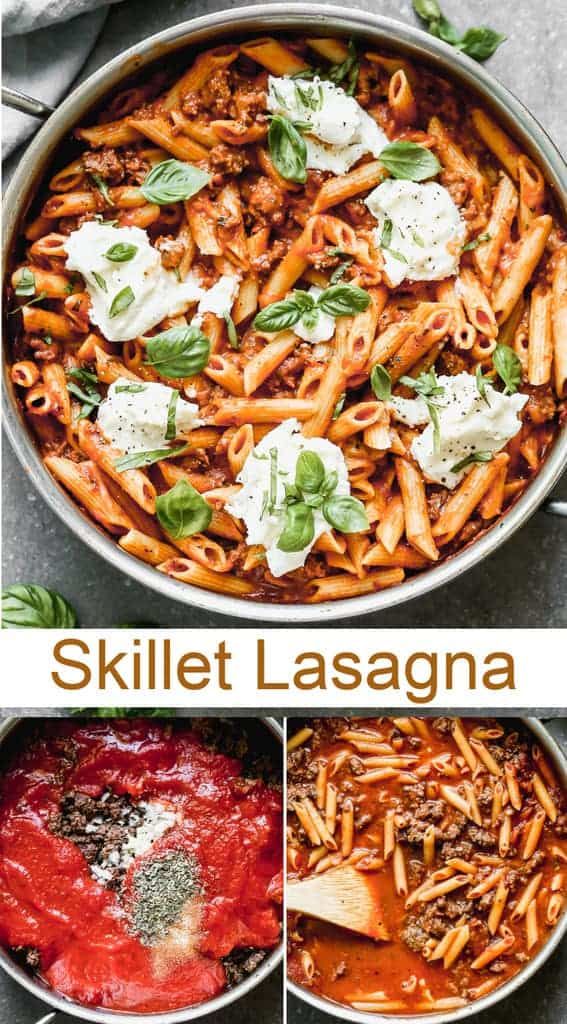 One-Pan Cheesy Lasagna Skillet: No Oven, All Flavor!